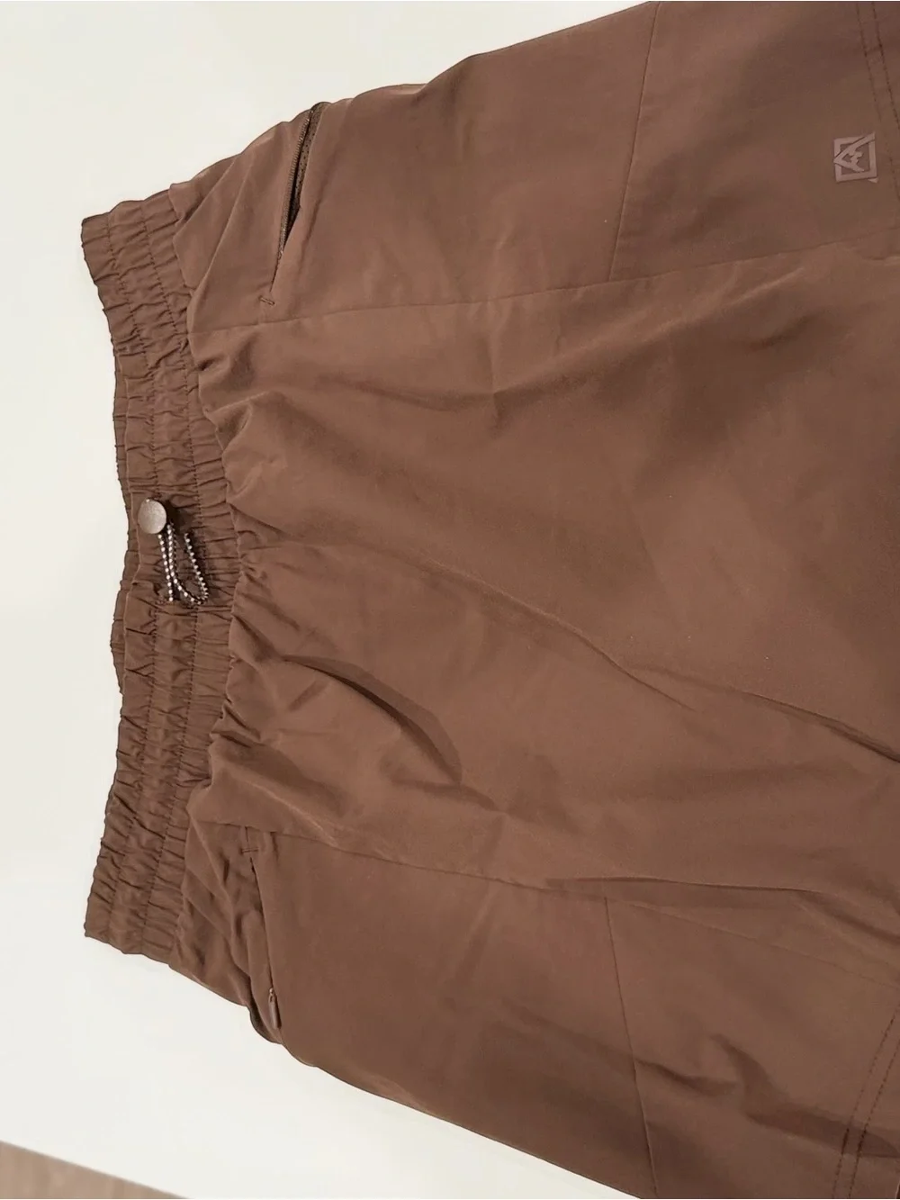 Avalanche Men's Brown Athletic Elastic Waist Shorts
